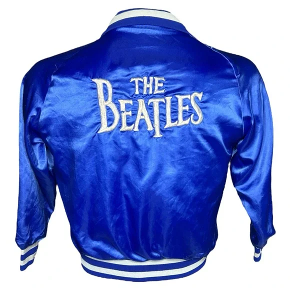 Vtg 70s The Beatles Satin Jacket
